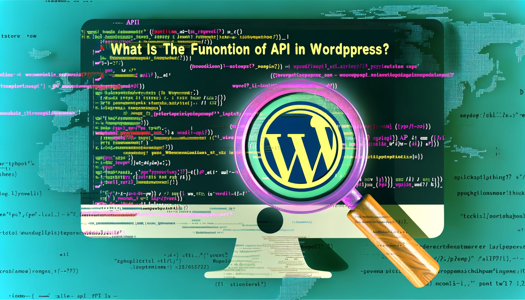 What is the function of API in WordPress?